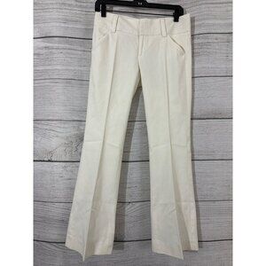 Alice + Olivia Cream Wide Leg Pants